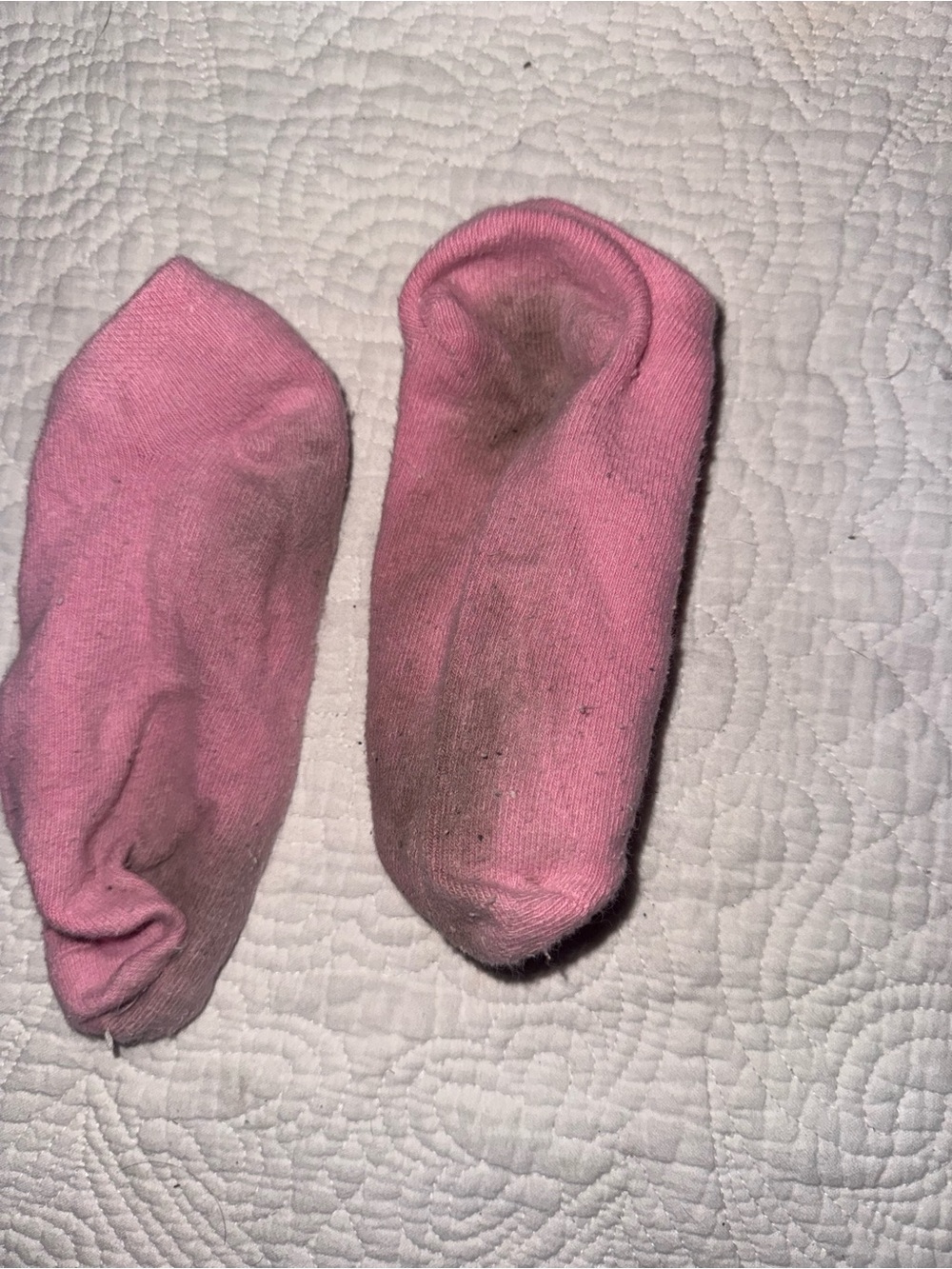 Pink Gym Socks  Women's Low-Cut Ankle Socks - Used and worn. - Picture 3 of 3